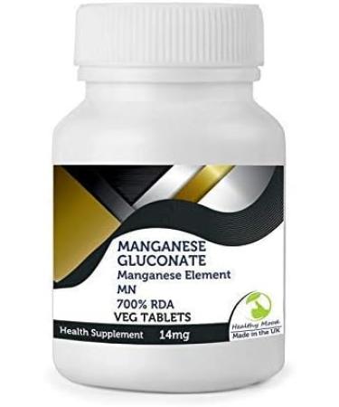 Manganese Gluconate 122mg 250 Tablets Manganese Element 14mg Health Supplements Nutrition Pills - Healthy Mood - Buy Online on GoSupps.com