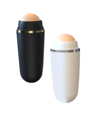 Angoily 2pcs Volcanic Stone Oil-Absorbing Ball Pimple Tools Moisturizer Facial Skin Care Tool Roller Reel