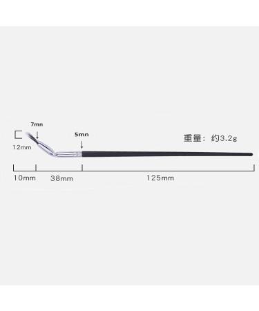 TEONEI Fan Mascara Brushes - 2Pcs (Bent) | Eyelash, Eyebrow, and Eye Shadow Makeup Tools - Buy Online on GoSupps.com