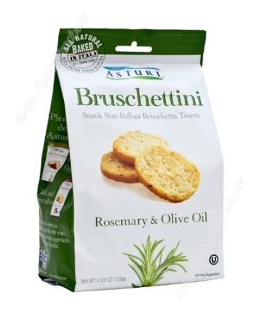 Asturi Rosemary & Olive Oil Bruschettini (Pack of 4 bags) by Asturi