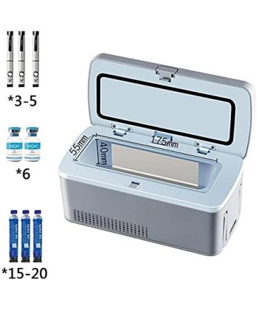 Mini Smart Electric Fridge Portable Insulin Cooler Box for Medication Cooler Bag Thermostat USB for Travel & Household 230 * 110 * 110mm 2 battery - Buy Online on GoSupps.com