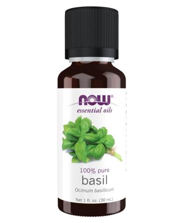 Now Basil Oil 100% Pure - 1 fl oz (Pack of 2) - Buy Online on GoSupps.com