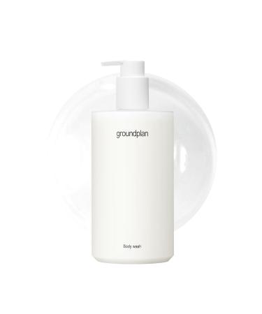 groundplan Body Wash 16.9 fl oz Mild Low pH Cleanser with Plant-Based Surfactants for All Skin Types, Gentle Moisturizing Formula, Face-Safe Vegan Body Cleanser