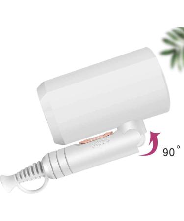 Travel Hair Dryer Compact Hair Dryer Ionic Hair Dryer Portable Hair Dryer 1200W 2 Speed and 3 Heat with Folding Handle Overheat Protection Low Noise Lightweight for Home Use Travel White - Buy Online on GoSupps.com