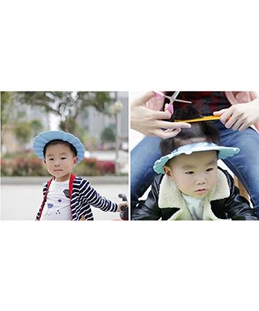 Kangwell Shower Cap with Earshield Visor | Adjustable Bathing Protection Cap for Elderly, Pregnant & Disabled Patients (Blue) - Buy Online on GoSupps.com