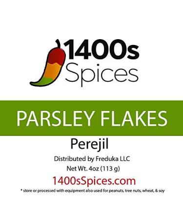 Premium 4oz Dried Parsley Flakes - Perejil Seco by 1400s Spices - Buy Online on GoSupps.com