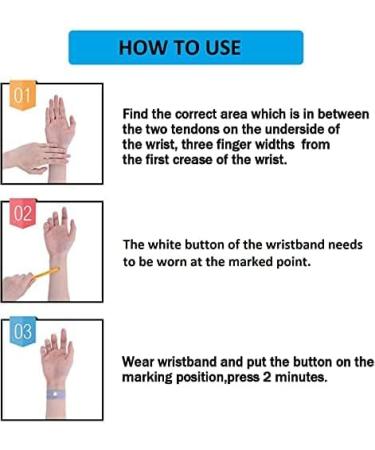 SZSTYYP Kids Motion Sickness Relief Bands - Pink/Blue Anti-Nausea Wristbands for Car Travel - Buy Online on GoSupps.com