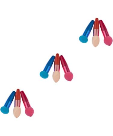 Housoutil 9 Pcs Makeup Brush Sponges Sponge Brush Concealer Brush Contour Brush Lip Brush Travel Major - Buy Online on GoSupps.com