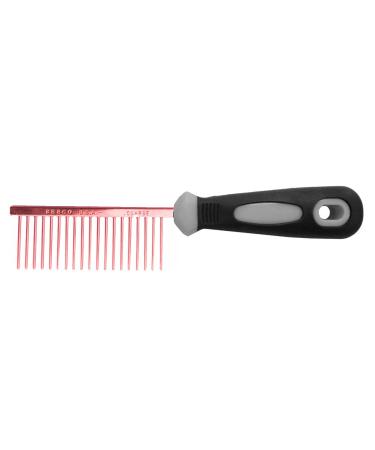 Resco Professional antistatic comb for dogs and cats for fur care steel pencils rough tooth spacing Candy Red (PF0670) Coarse Candy red