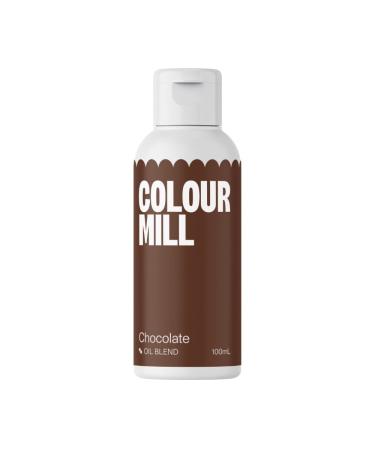 Colour Mill *Bulk Large 100ML* Next Generation Oil Based Food Colouring for Baking Decorating Icing and Cooking Food Dye DIY Slime and Crafts Making 100ml Chocolate
