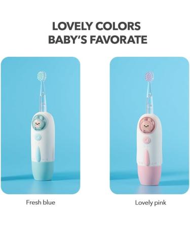 Kids Electric Toothbrush with 7 Colored Lights & 2 Brush Heads - Fun Space Capsule Design with Rabbit Astronaut - Perfect for Clean Teeth & Move-on Reminder (Lovely Pink - Buy Online on GoSupps.com