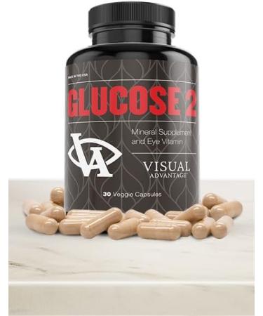 Visual Advantage Glucose II Eye Supplement - 1 Month Supply - AREDS 2 Formula with Vitamin D C E - Lutein & Zeaxanthin - Antioxidant Blend for Adults 50+ - Buy Online on GoSupps.com