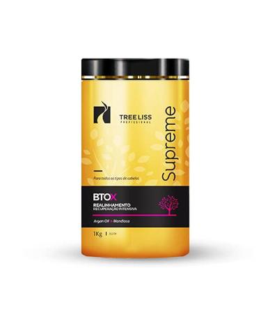 Tree Liss BTOX Mandioca Supreme 1Kg Hair Mask - Frizz Removal, Volume Reduction, and Smoothing Treatment - Buy Online on GoSupps.com