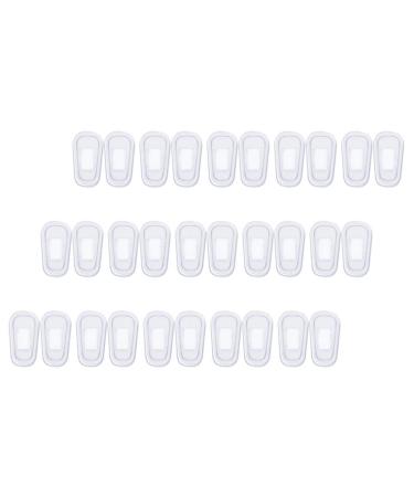 Iplusmile 15 pairs glasses nose pads Glasswear drinking glasses glasses nasal pad replacement glasses nose pad pillow glasses nasal pad replace nose protection for glasses pebble gel glasses support universal