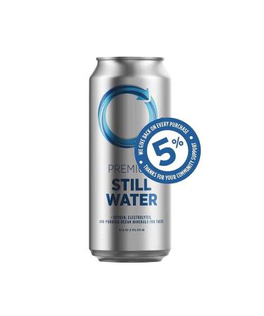 O2 Oxygenated Water 16oz (Pack of 12) - Natural Canned Water with Purified Electrolytes for Dehydration Relief - Buy Online on GoSupps.com