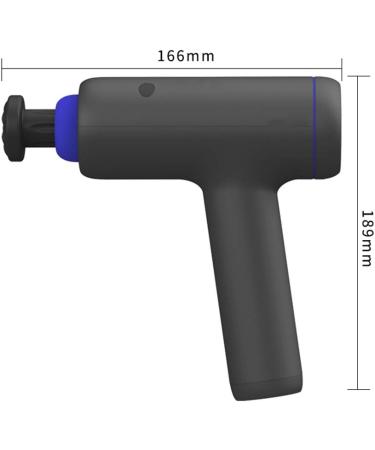 Deep Tissue Fascia Gun - Silent Electrical Massage Device for Muscle Relaxation | 5 Adjustable Settings | Physiotherapy Impact Tool (Black/White) - Buy Online on GoSupps.com
