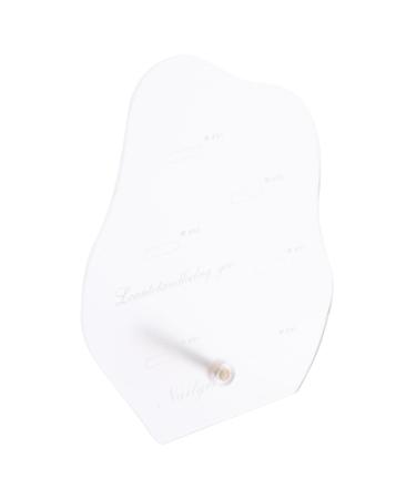 minkissy Nail Art Display Stand Nail Art Board Nail Color Display Holder Polish Stand Nail Polish Rack Nail Polish Gel Card Nail Art Color Display Nail Art Tips Chart White Manicure Acrylic 15x11.2cm White