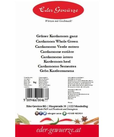 Eder Gew rze - Whole cardamom - 1 kg - Buy Online on GoSupps.com