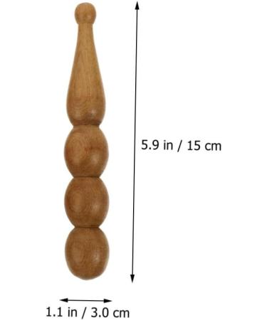 Solustre 16 Pearl Massage Bar - Portable Face & Body Massage Tool with Wooden Sticks - Fragrant Red Pear for Relaxation & Wellness - Buy Online on GoSupps.com