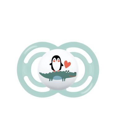 Mam Perfect Silicone Pacifier with Pacifier Holder 6 Months Assorted Colors Assorted 6+ mesi