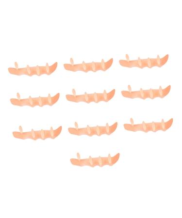 GLEAVI 20 Pcs Five Finger Correction Silicone Gel Foot Correctors Toe Stretchers Toe Adjuster Tool Silicone Toe Separators Toe Protectors Toe Correcting Tools Short Boots Out of Shape Skinx2pcs 9X3CMx2pcs