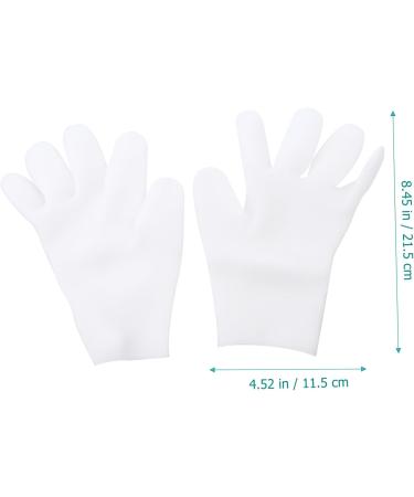 PLAFOPE 1 Pair Moisturizing Gloves Anti- Drying Beauty Mitten Moisturizing Gel Gloves Mittens Cosmetics Black Cotton Gloves Women Overnight Gloves for Dry Hands Moisture Gloves Sebs White - Buy Online on GoSupps.com
