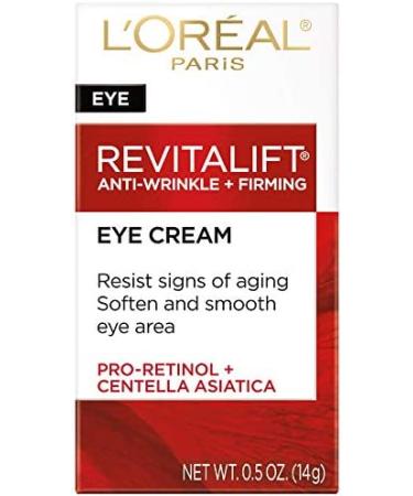 L'Oreal Paris Revitalift Anti-Wrinkle & Firming Eye Cream with Pro Retinol - Dark Circle Treatment, Fragrance-Free - 0.5 oz - Buy Online on GoSupps.com