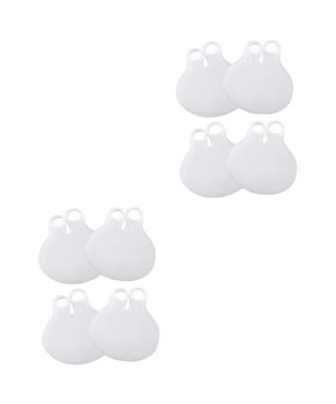 NOLITOY 4 Pairs Foot Half Pad High Heel Protector Pads of Foot Pad Forefoot Insoles Metatarsal Support Plantar Insoles Forefoot Pad Shoe Heel Half Foot Pad Airpodd White Non-Slip