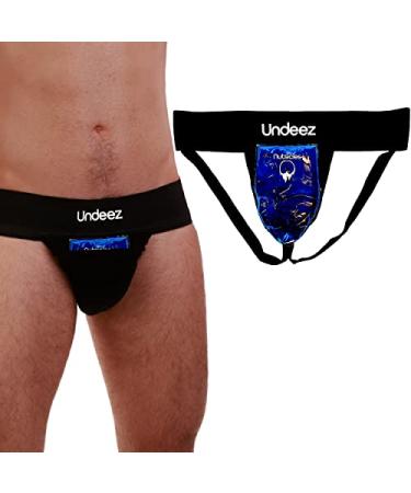Undeez Vasectomy Jockstrap Underwear - With 2-Custom Fit Ice Packs and Snug Jockstrap For Testicular Support & Pain Relief X-Large