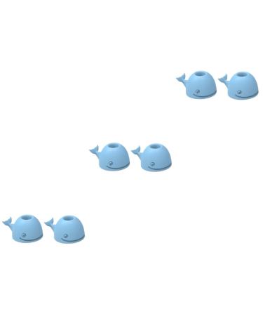 Zerodeko 6 pc holder for toothbrush stand silicone holder toothpaste holder Storage container for toothbrushes Razor storage razor storage holder desk small sky bluex3st size 1x3pcs