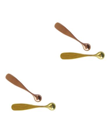 FOMIYES 4 piece of skin care tools for metalschaber tools Massage tools Face spatula Eyespire stick spatula skin care massage device skin care massage tools