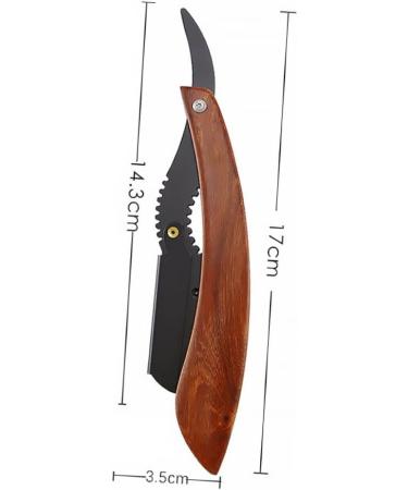 Healeeved Rosewood Shaving Beard Cutter | Manual Eye Brow Holder & Clip-on Razor | Premium Beard Cutting Tools - Buy Online on GoSupps.com