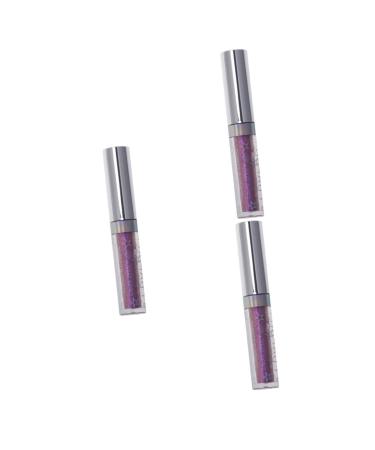 Beavorty 3pcs Eyeshadow Glitter Eyeliner Purple Eyeliner Sparkling Eyeliner Glow Eye Powder Eye Shadow Liquid
