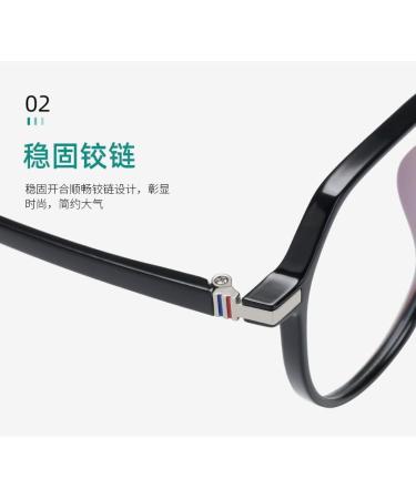 SERONI TR90 Polygon Blue Light Blocking Glasses for Men & Women | Anti-UV Ray Computer & Reading Glasses - 54mm Black Frame - Buy Online on GoSupps.com