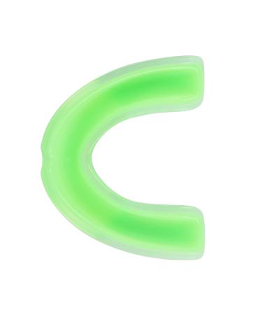 Max Mundschutz - Cheek & Mouth Protection for Adults & Youth | EVA Taste Fixed Teeth - Ideal for Lacrosse Basketball & Hockey (Green/White) - International Shipping Available - Buy Online on GoSupps.com