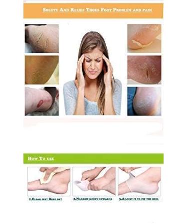 Silicone Gel Heel Protectors - 3 Pairs for Bone Spur, Plantar Fasciitis & Achilles Tendinitis Relief - Buy Online on GoSupps.com