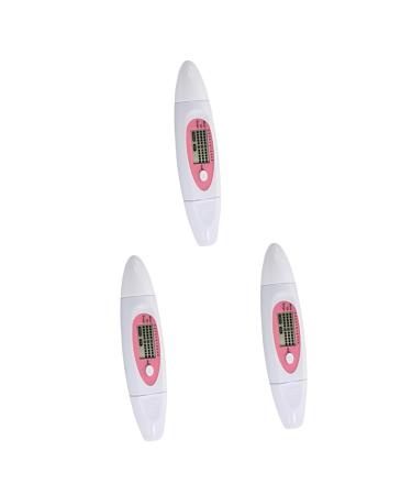 OHPHCALL 3pcs 3 1 Facial Moisture Oil Tester Skin Analyzer Min Spa Humidifier Facial Moisture Oil Meter White 13.5X2 CMx3pcs Pink+whitex3pcs