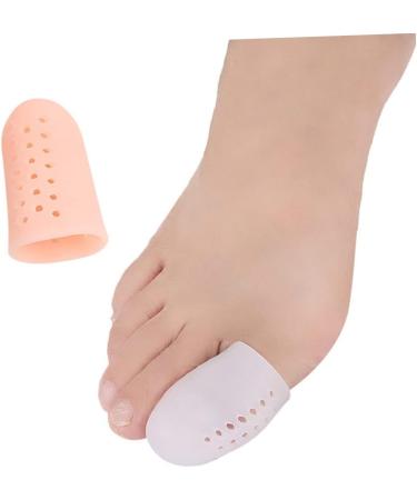 CLISPEED 6 Pairs Toe Protector Tubes - Anti-Friction Toe Covers - White - 4.5X2.1 cm - Buy Online on GoSupps.com