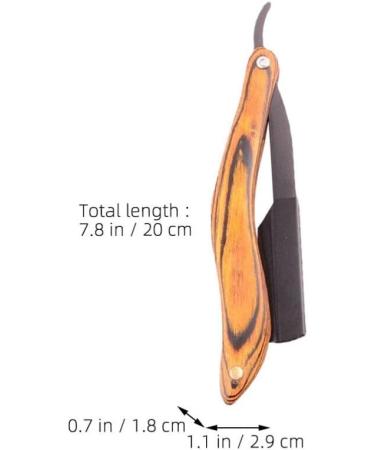 Buy PATKAW Stainless Steel Folding Razor with Wooden Handle | Vintage Beard & Hairdresser Razor - Buy Online on GoSupps.com
