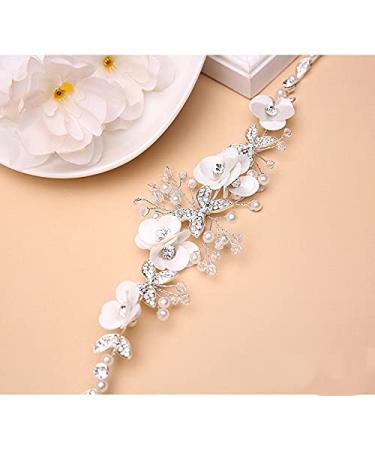 Ideal Swan Girl Pearl Crystal Headband for Women and Girls - White Princess Wedding Hair Accessory - Children's Day Special - Buy Online on GoSupps.com