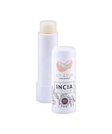 INCIA 100% Natural Coconut Shea Butter Lip Balm. Protects and Repairs Dry, Damaged and Cracked Lips 6g