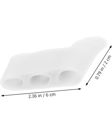 Silicone Toe Stretchers & Protectors Set - 24 pcs Bunion Guard & Separator Armor for Bunions & Bunionettes - White & Pinky Small Toe Separators by Skinx (6x2x0.6cm) - Buy Online on GoSupps.com