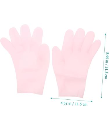 Healeved 2 Pairs Moisturizing Gloves - Exfoliating Hand Masks Softening Sleeping Gloves Dry Cracked Hand Mittens Hand Care Cream Gloves White Cotton Gloves Whitening Sebs Facial Mask Pink - Buy Online on GoSupps.com