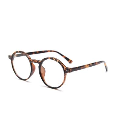 Kachawoo Tr90 Full Rim Myopia glasses Frame Read workplace glasses blue light filter recipe glasses for screens leopard with clear