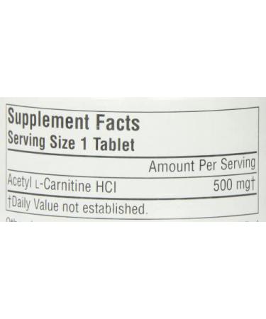 Source Naturals Acetyl L-Carnitine 500 mg - 120 Tablets for Energy & Focus - Buy Online on GoSupps.com