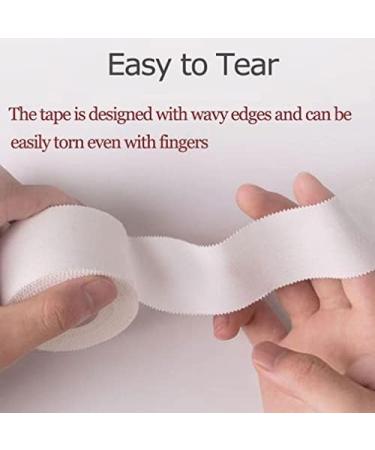4 Roles Self-Adhesive Sports Tape 5cm x 10m - Skin-Friendly Tearable Bandage for Football Climbing & All Sports - White Sport Tapes Set - Buy Online on GoSupps.com