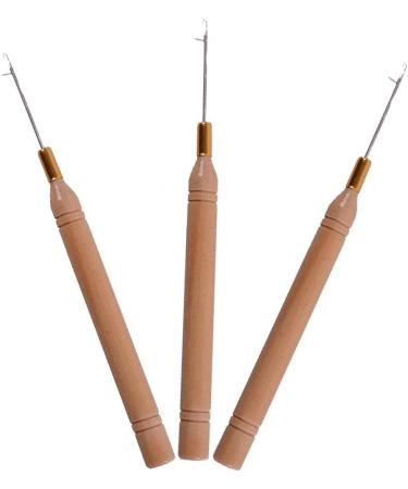 Buy Wooden Handle Hook Needle for Micro Rings Hair Extensions - Premium Hair Tools for Easy Application - Buy Online on GoSupps.com