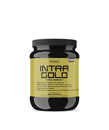 Ultimate Nutrition Intra Gold Workout Energy Supplement - Blend of Electrolytes with Carnitine Ornithine and Aspartate 30 Servings Wild Strawberry