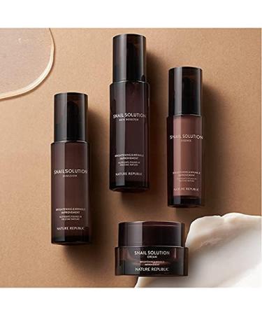 Nature Republic New Snail Solution Skin Booster(130ml) Emulsion(120ml) Cream(52ml) Intensive Skin Care (Skin Booster) - Buy Online on GoSupps.com