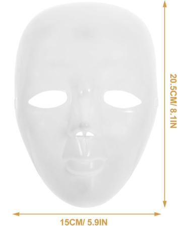 Luxshiny DIY Full Face Mask - 2 Pack Paintable Papier M ch Masquerade & Cosplay Masks for Mardi Gras Parties | Craft Your Own Unique Costumes - Buy Online on GoSupps.com